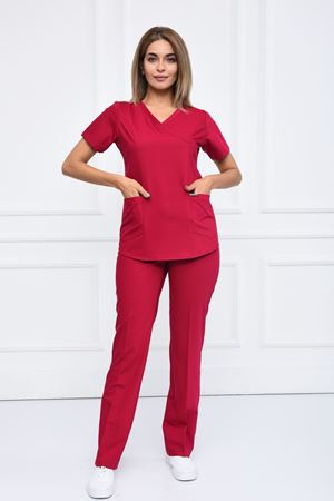 Green Model Likralı Viskon Kadın  Takım Koyu Fuşya