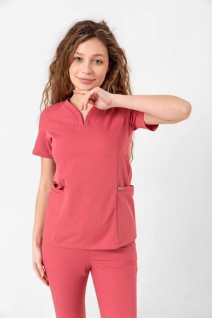 Drop Collar Model Likralı Viskon Kadın  Takım Gül Kurusu