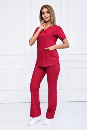 Green Model Likralı Viskon Kadın  Takım Koyu Fuşya