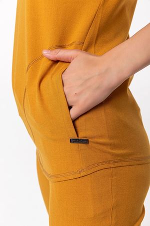 Combing Comfort Model Likralı Viskon Kadın  Takım Hardal