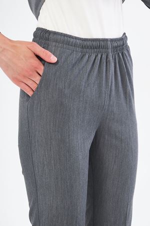 Elegance Model Likralı Viskon Kadın Tesettür Takım Antrasit Gri