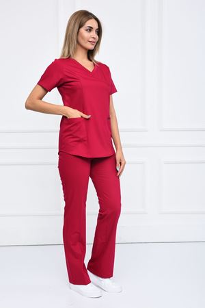 Green Model Likralı Viskon Kadın  Takım Koyu Fuşya