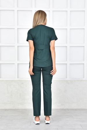 Green Model Likralı Viskon Kadın  Takım Zümrüt Yeşili