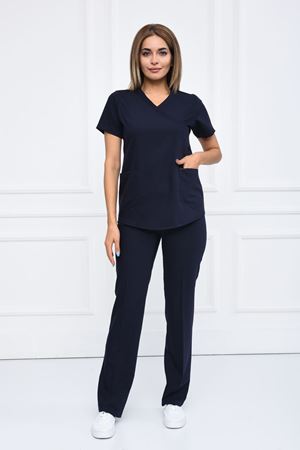 Green Model Likralı Viskon Kadın  Takım Lacivert