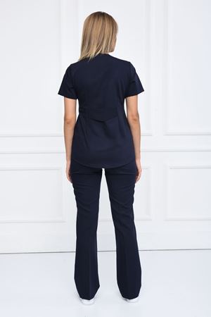 Green Model Likralı Viskon Kadın  Takım Lacivert