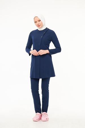 Elegance Model Santana Kadın Tesettür Takım Lacivert