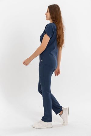 Combing Comfort Model Likralı Viskon Kadın  Takım İndigo