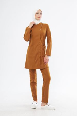 Elegance Model Santana Kadın Tesettür Takım Camel