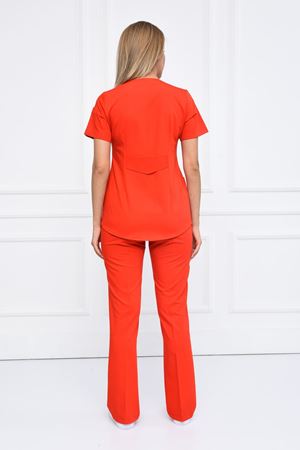 Green Model Likralı Viskon Kadın  Takım Kırmızı