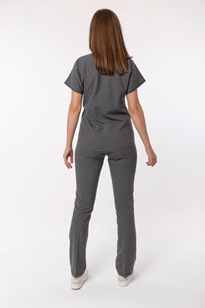 Combing Comfort Model Likralı Viskon Kadın  Takım Antrasit Gri