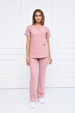 Green Model Likralı Viskon Kadın  Takım Pudra