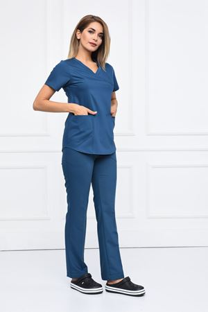 Green Model Likralı Viskon Kadın  Takım Petrol Yeşili