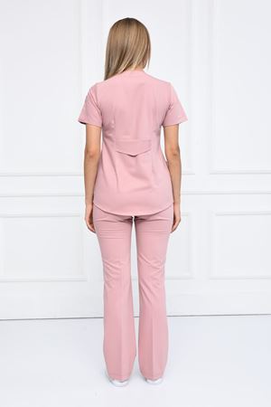 Green Model Likralı Viskon Kadın  Takım Pudra