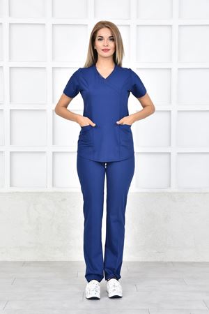 Green Model Likralı Viskon Kadın  Takım İndigo