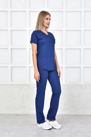 Green Model Likralı Viskon Kadın  Takım İndigo