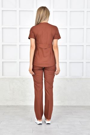 Green Model Likralı Viskon Kadın  Takım Kiremit