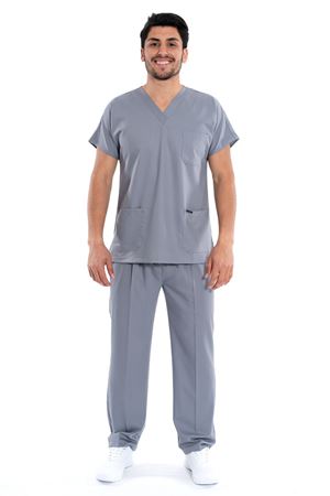 Greys Model Likralı Viskon Erkek  Takım Bulut Gri