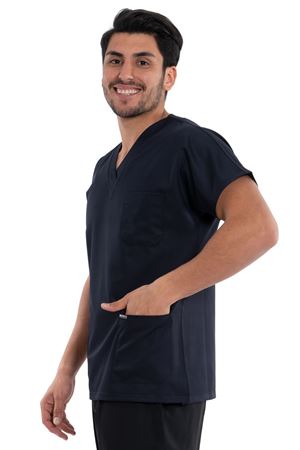 Greys Model Likralı Viskon Erkek  Tek Üst Lacivert