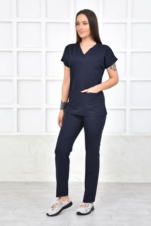 Greys Model Likralı Viskon Kadın  Takım Lacivert