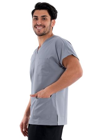 Greys Model Likralı Viskon Erkek  Tek Üst Bulut Gri