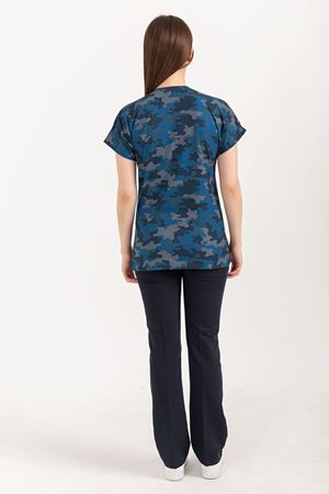 Greys Desenli Model Likralı Terikoton Kadın  Takım Kamuflaj Desenli