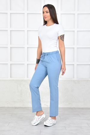 Greys Model Likralı Viskon Kadın  Takım Bulut Mavi