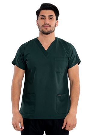 Greys Model Likralı Viskon Erkek  Tek Üst Zümrüt Yeşili