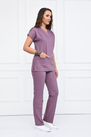 Greys Model Likralı Viskon Kadın  Takım Leylak