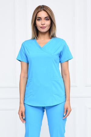 Green Model Likralı Viskon Kadın  Tek Üst Turkuaz