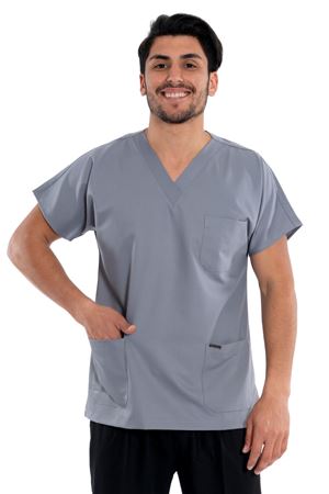 Greys Model Likralı Viskon Erkek  Tek Üst Bulut Gri