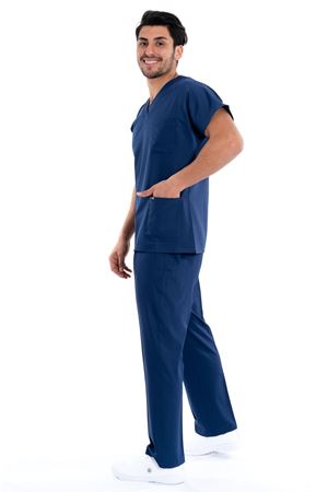 Greys Model Likralı Viskon Erkek  Takım İndigo