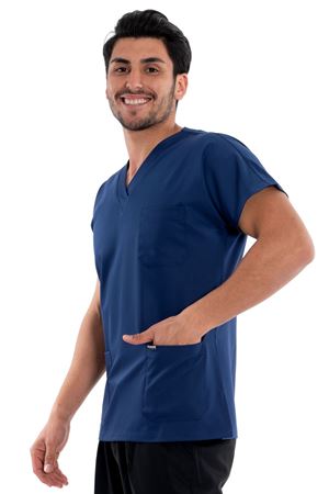 Greys Model Likralı Viskon Erkek  Tek Üst İndigo