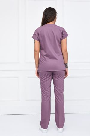 Greys Model Likralı Viskon Kadın  Takım Leylak