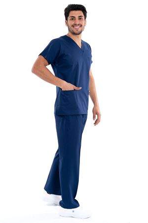 Greys Model Likralı Viskon Erkek  Takım İndigo