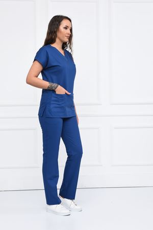 Greys Model Likralı Viskon Kadın  Takım Mavi