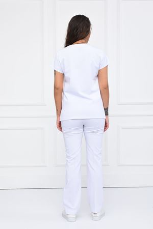 Greys Model Likralı Viskon Kadın  Takım Beyaz