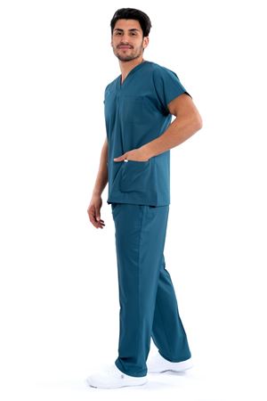 Greys Model Likralı Viskon Erkek  Takım Petrol Yeşili