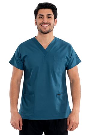 Greys Model Likralı Viskon Erkek  Tek Üst Petrol Yeşili