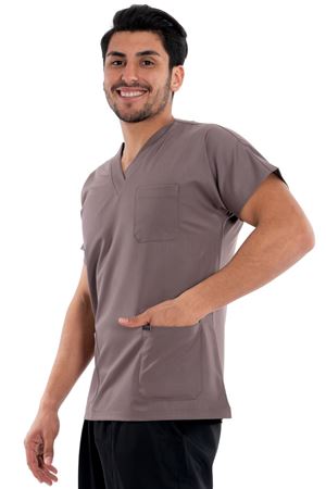 Greys Model Likralı Viskon Erkek  Tek Üst Kum Bej