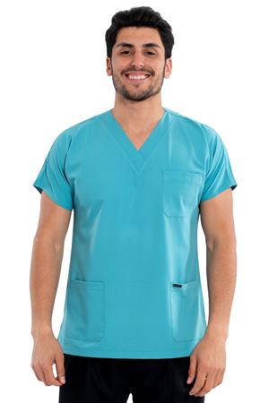Greys Model Likralı Viskon Erkek  Tek Üst Turkuaz Yeşili