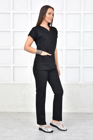 Greys Model Likralı Viskon Kadın  Takım Siyah