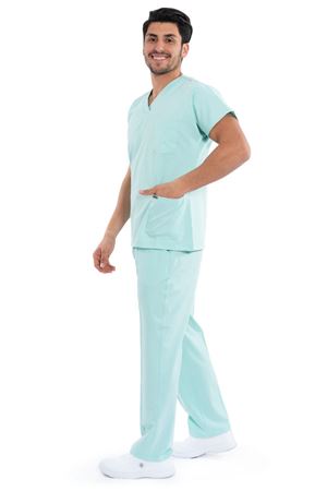 Greys Model Likralı Viskon Erkek  Takım Mint Yeşili