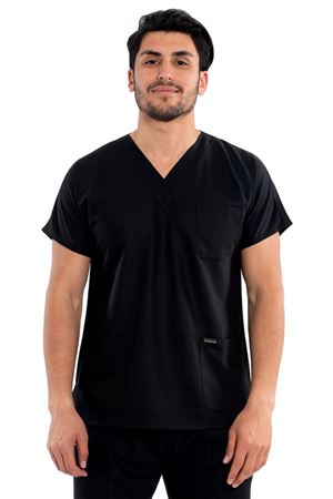 Greys Model Likralı Viskon Erkek  Tek Üst Siyah