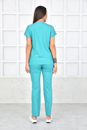 Greys Model Likralı Viskon Kadın  Takım Benetton Yeşili