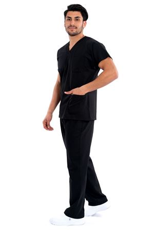 Greys Model Likralı Viskon Erkek  Takım Siyah