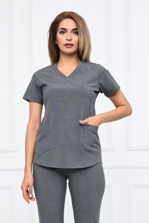 Green Model Santana Kadın  Tek Üst Orta Gri