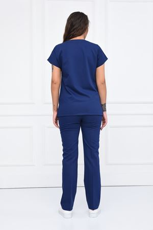 Greys Model Likralı Viskon Kadın  Takım İndigo