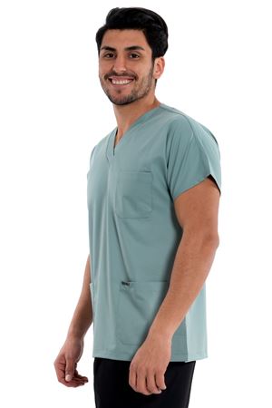 Greys Model Likralı Viskon Erkek  Tek Üst Küf Yeşili