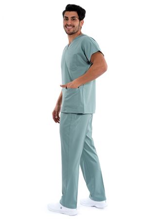 Greys Model Likralı Viskon Erkek  Takım Küf Yeşili