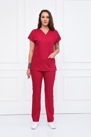 Greys Model Likralı Viskon Kadın  Takım Koyu Fuşya